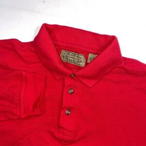 Colorado Timberline Performance Red Long‎ Sleeve Collared Polo Shirt Men's XS